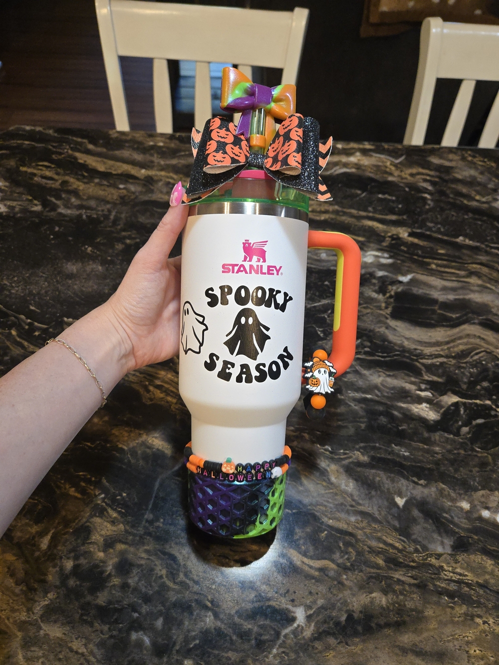 White Neon Stanley 40oz